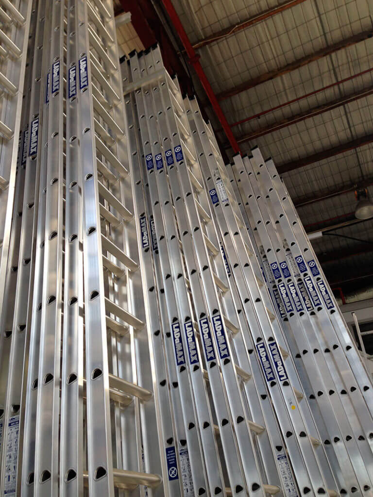 Aluminuim Ladders available in many sizes commercial quality all rated to 150kg